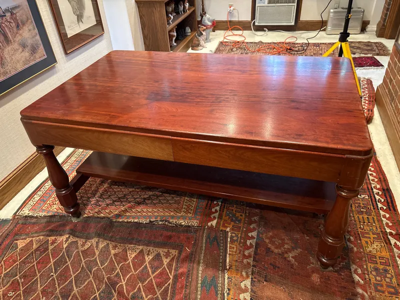 Tobey Furniture Company Handmade Cherry or Mahogany Library Table from auction in Lancaster, Ohio — image 42