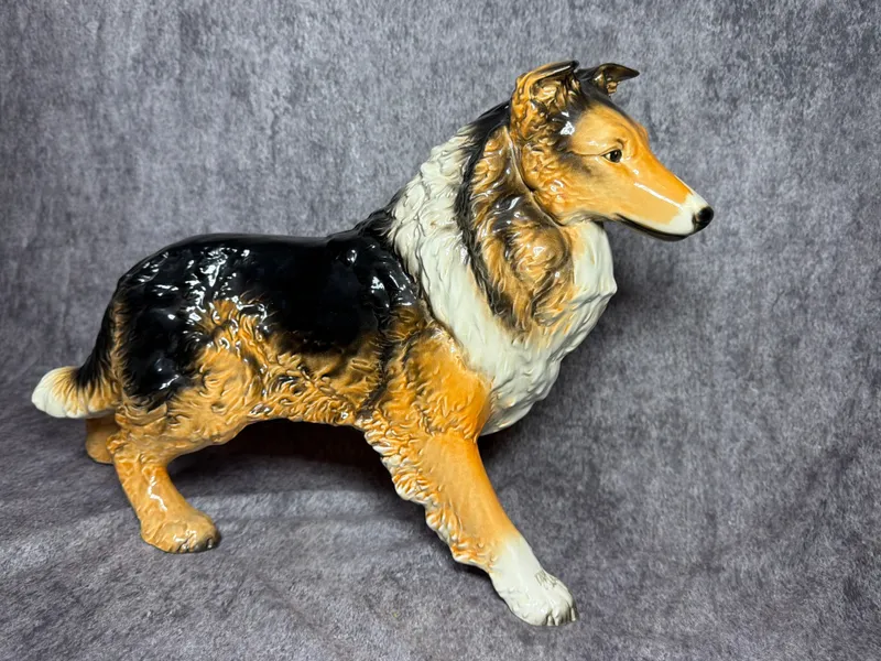 Large Goebel W. Germany Glazed Ceramic Collie Dog Figurine from auction in Lancaster, Ohio — image 46