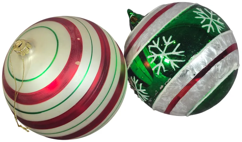 A Pair of Large Decorative Glass Christmas Ornaments from auction in Lancaster, Ohio — image 15