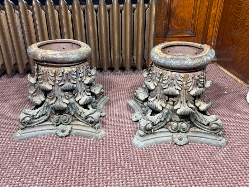 A Pair of 19th Century Cast Iron Corinthian Column Capitals from auction in Lancaster, Ohio — image 34