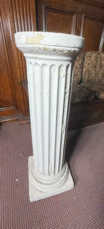 Large Neoclassical Style Fluted Plaster Column Pedestal from auction in Lancaster, Ohio — image 35