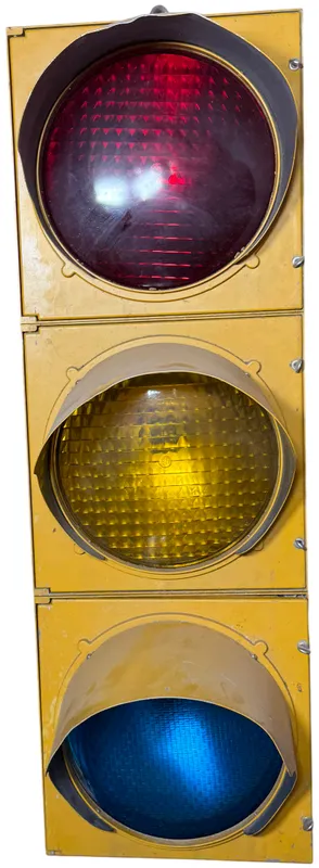 Vintage Eagle Signal Company Alusig Three-Section Aluminum Traffic Signal from auction in Lancaster, Ohio — image 3