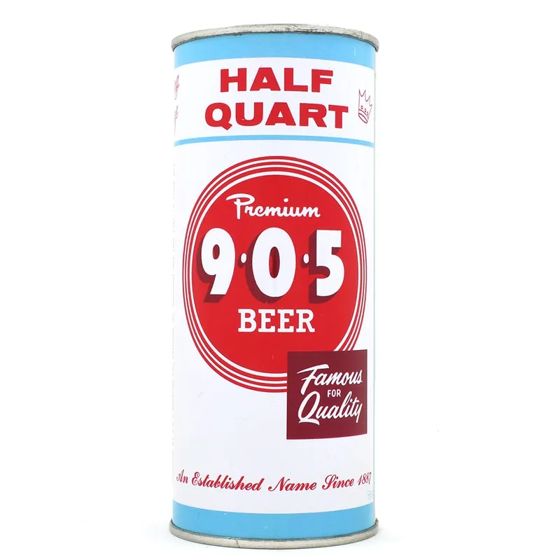 9-0-5 Premium Beer 16 Ounce Flat Top 233-2 MINTY from auction in Brimfield, Massachusetts — image 2