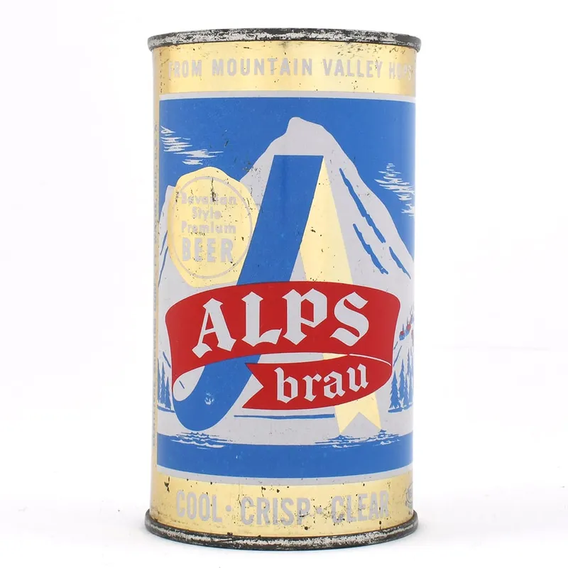 Alps Brau Bavarian Style Premium Beer Flat Top 30-9 from auction in Brimfield, Massachusetts — image 5
