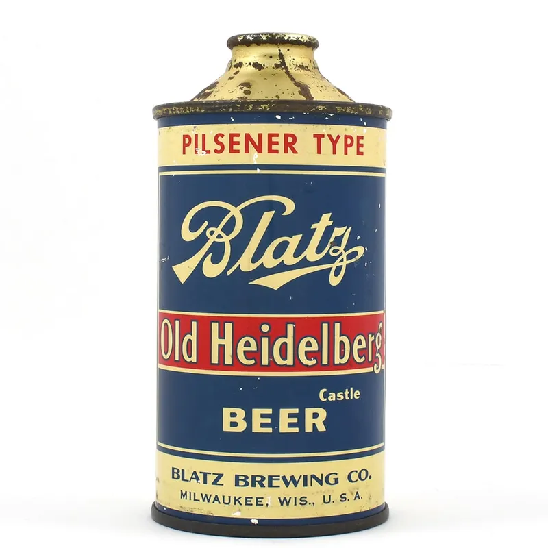 Blatz Old Heidelberg Beer Cone Top MORE THAN STATEMENT 153-19 from auction in Brimfield, Massachusetts — image 20