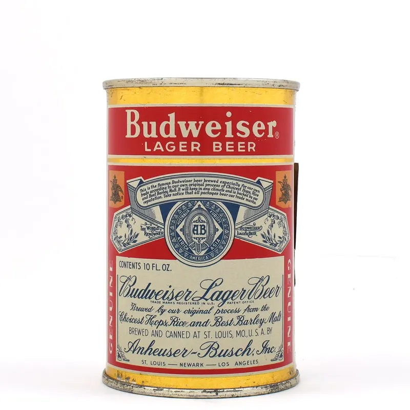 Budweiser Beer 10 Ounce Flat Top DISPLAY ONLY 44-9 BRILLIANT from auction in Brimfield, Massachusetts — image 26