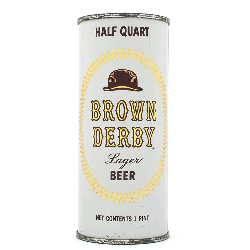 Brown Derby Lager Beer 16 Ounce Flat Top MAIER 226-9 from auction in Brimfield, Massachusetts — image 24