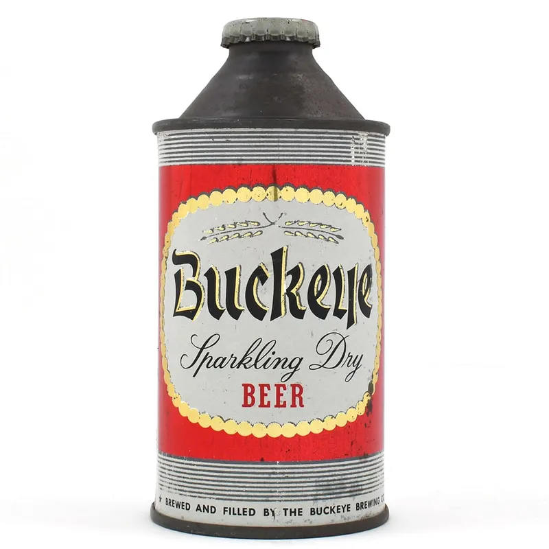 Buckeye Sparkling Dry Beer Cone Top 155-13 from auction in Brimfield, Massachusetts — image 25