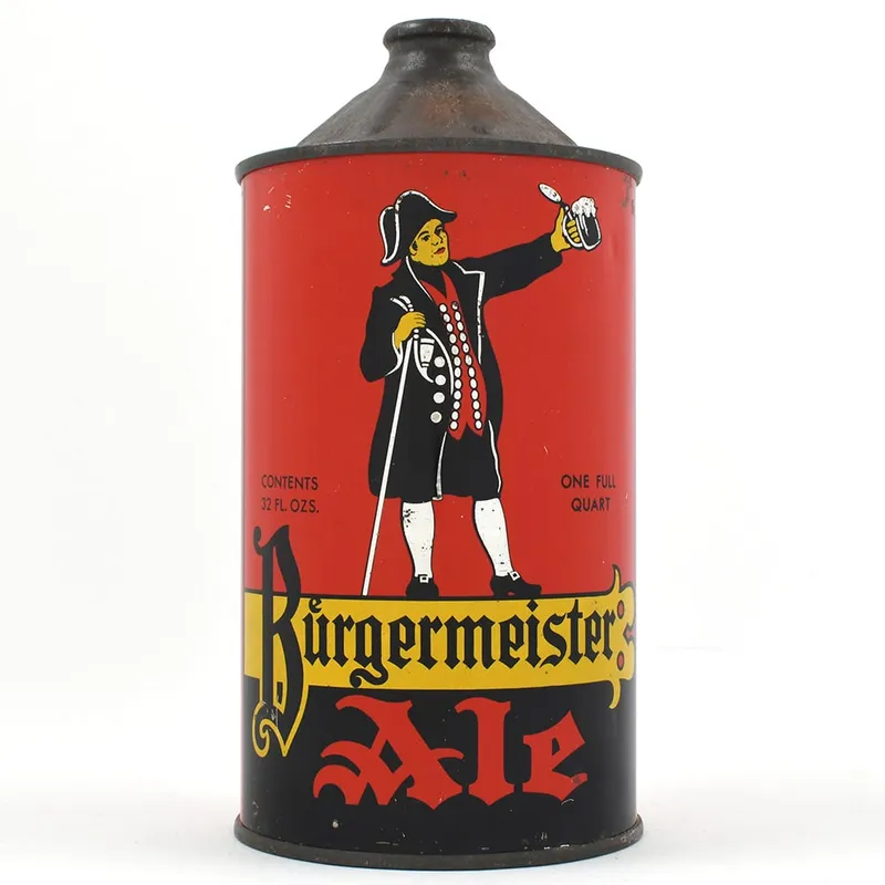 Burgermeister Ale Quart Cone Top 204-16 from auction in Brimfield, Massachusetts — image 30