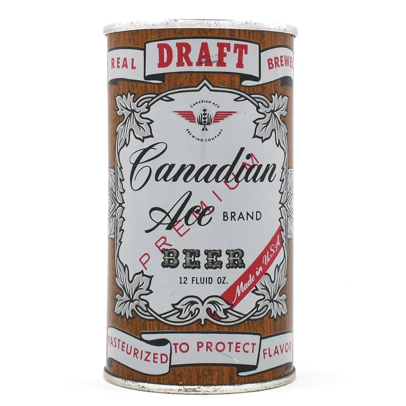 Canadian Ace Draft Beer Zip Top ENAMEL 53-30 OUTSTANDING from auction in Brimfield, Massachusetts — image 38