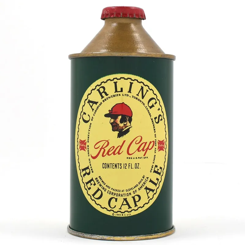 Carlings Red Cap Ale Cone Top NON-IRTP 156-28 MINTY from auction in Brimfield, Massachusetts — image 47