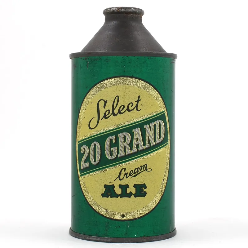 20 Grand Ale Cone Top 187-28 from auction in Brimfield, Massachusetts — image 3