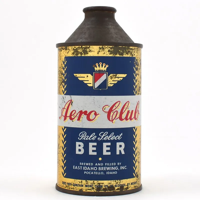 Aero Club Beer Cone Top DNCMT 4 PERCENT 150-7 from auction in Brimfield, Massachusetts — image 10