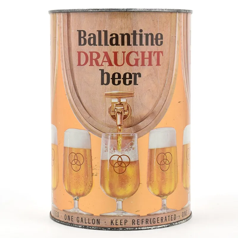 Ballantine Draught Beer Gallon SALMON BACKGROUND 144-2 TOUGH from auction in Brimfield, Massachusetts — image 28
