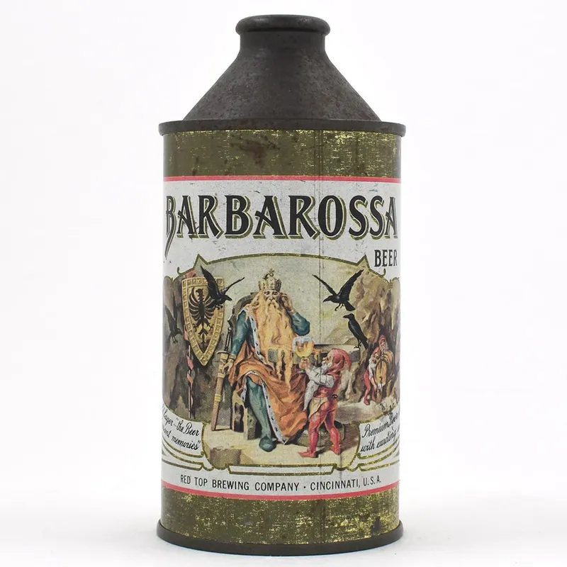 Barbarossa Beer Cone Top IRTP NO ALC STATEMENT 150-28 from auction in Brimfield, Massachusetts — image 31
