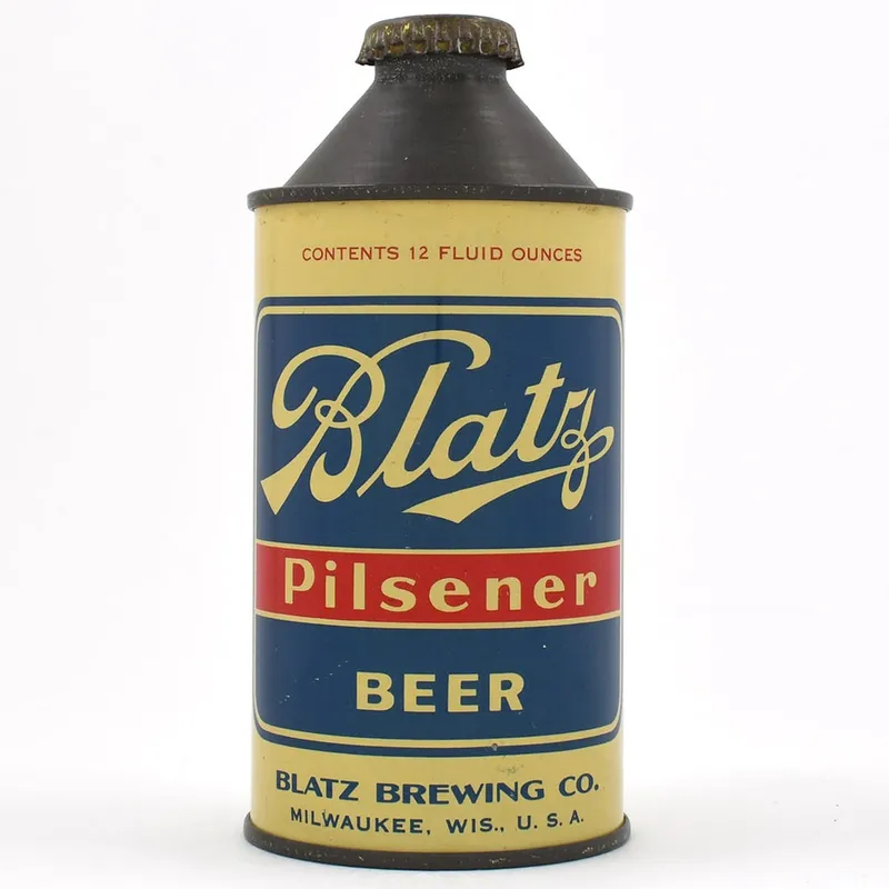 Blatz Pilsener Beer Cone Top NO ALC STATEMENT 153-27 EXCEPTIONAL from auction in Brimfield, Massachusetts — image 48