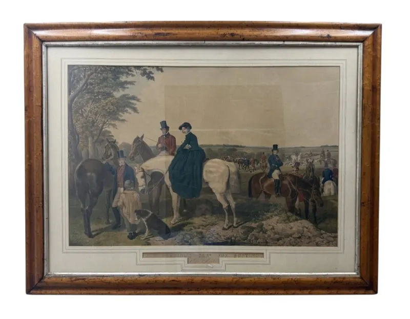 J. F. Herring Fox Hunting: The Meet Engraving from auction in Okemos, Michigan — image 15
