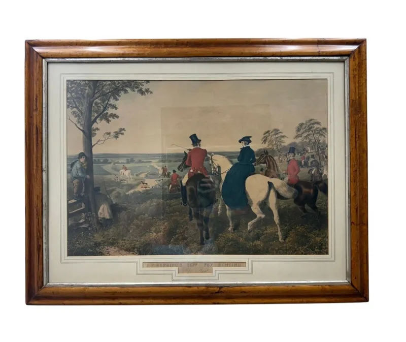 J. F. Herring Fox Hunting: The Start Engraving from auction in Okemos, Michigan — image 16