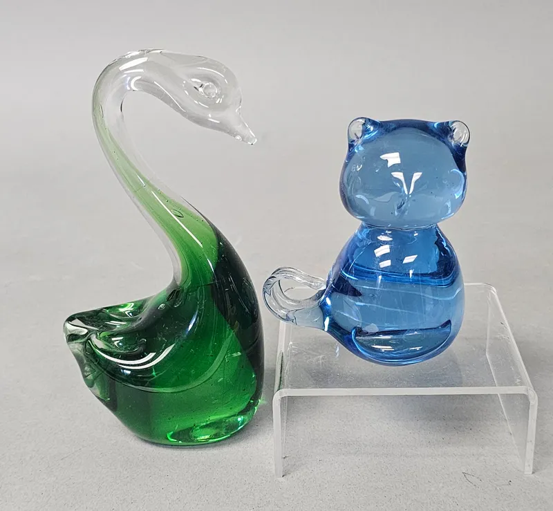 Two Art Glass Animal Figurines from auction in Okemos, Michigan — image 45