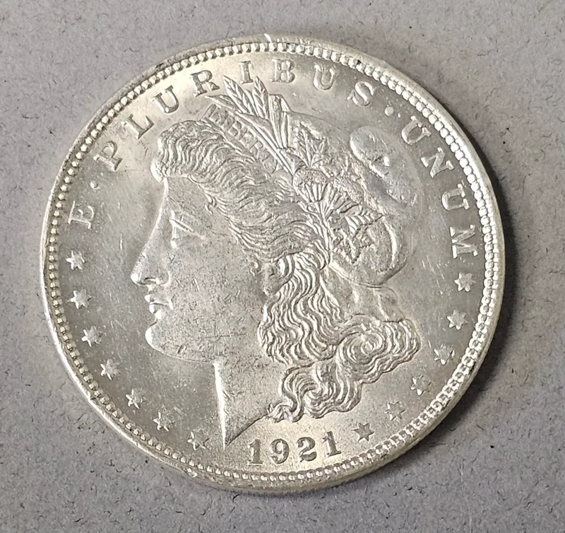 1921 Philadelphia Morgan Silver Dollar from auction in Okemos, Michigan — image 8