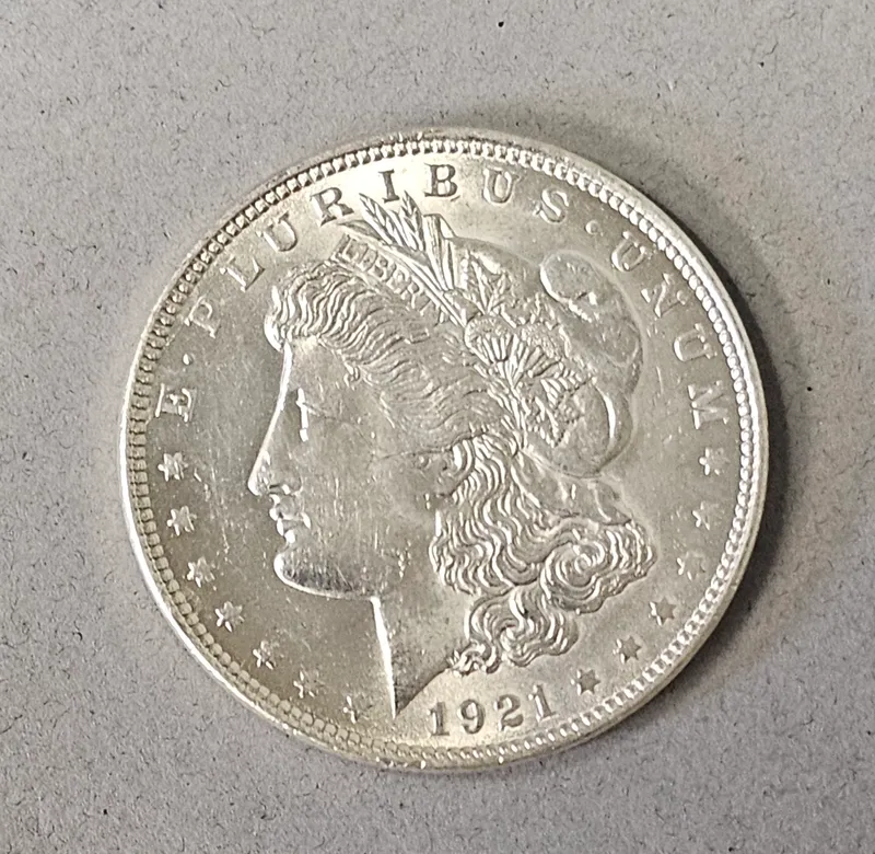 1921 Philadelphia Morgan Silver Dollar from auction in Okemos, Michigan — image 10