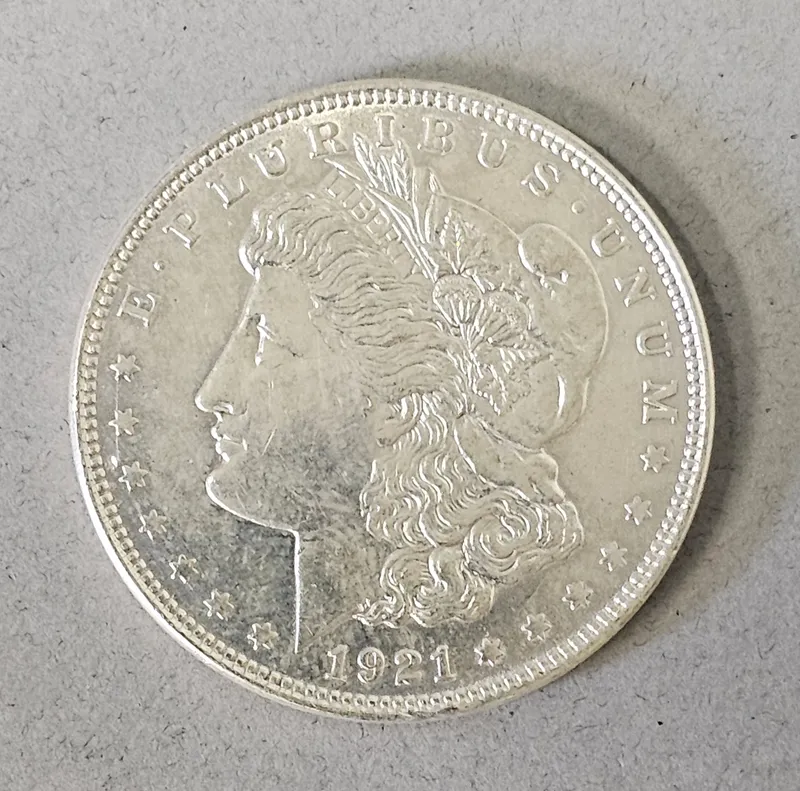 1921 Philadelphia Morgan Silver Dollar from auction in Okemos, Michigan — image 12