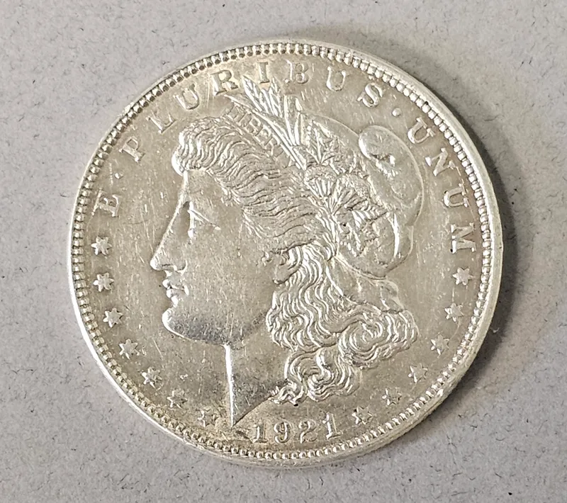 1921 Philadelphia Morgan Silver Dollar from auction in Okemos, Michigan — image 13