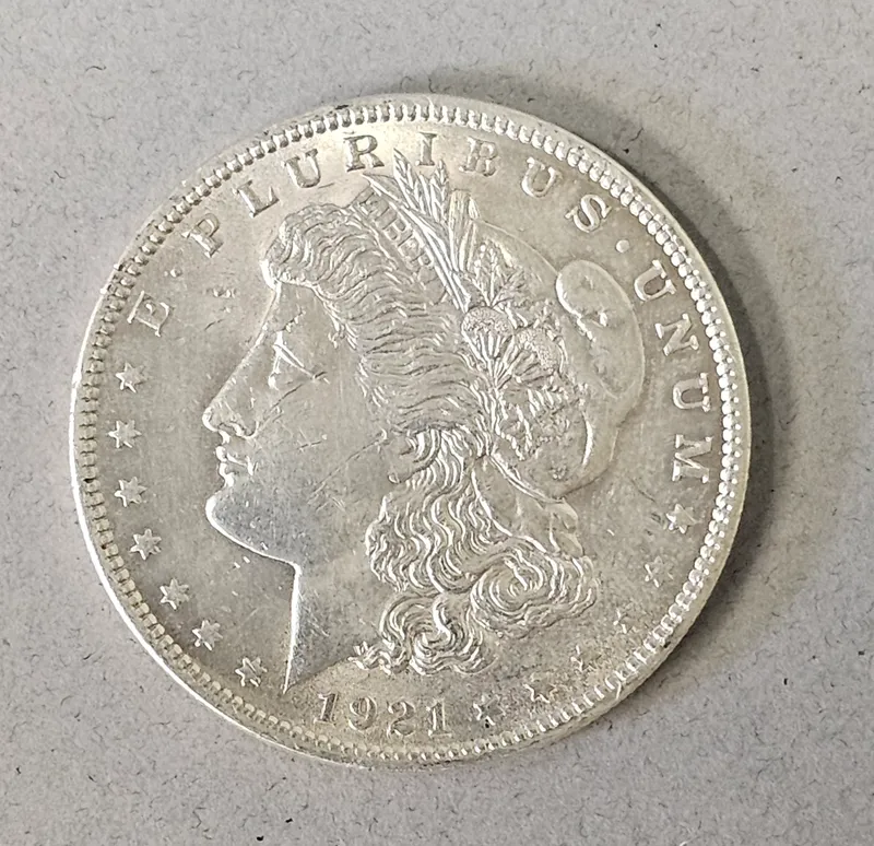 1921 Philadelphia Morgan Silver Dollar from auction in Okemos, Michigan — image 14