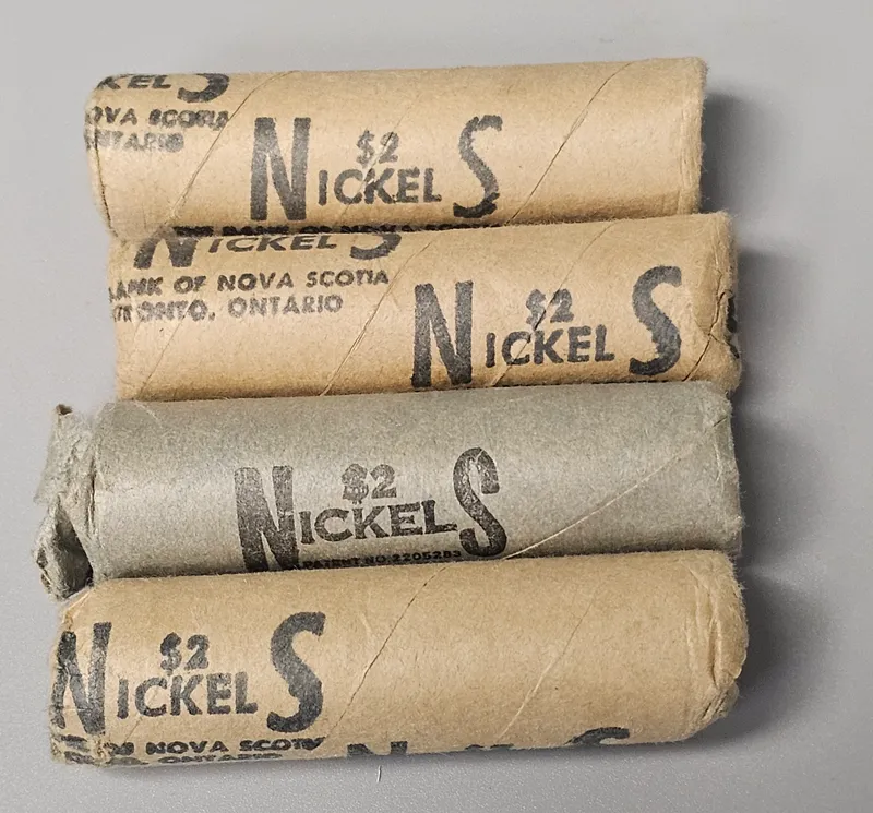 Bank of Nova Scotia Rolls of Canadian Nickels from auction in Okemos, Michigan — image 24