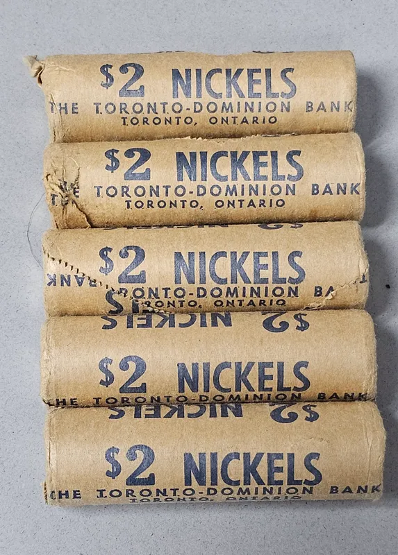 5 Toronto-Dominion Bank Nickel Rolls from auction in Okemos, Michigan — image 30