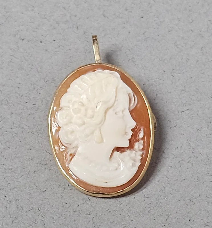 M+M Scognamiglio 14K Shell Pendant-Brooch 2.5 Grams from auction in Okemos, Michigan — image 46
