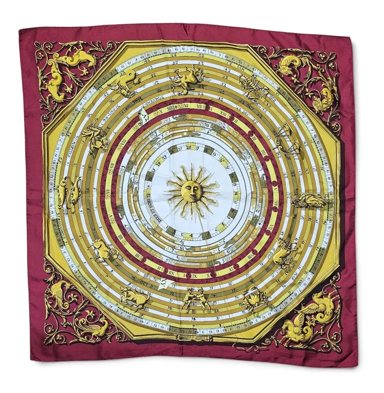 Hermes Dies et Hore Silk Scarf from auction in Okemos, Michigan — image 2