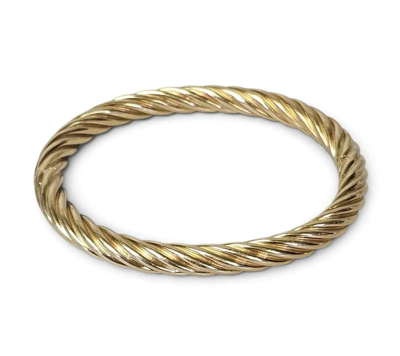 Tiffany & Co. 18K Rope Bangle 23.3 Grams from auction in Okemos, Michigan — image 7