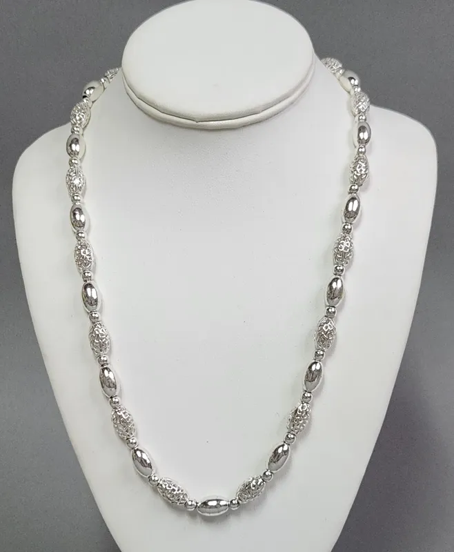 Sterling Filigree Necklace 75 Grams from auction in Okemos, Michigan — image 22
