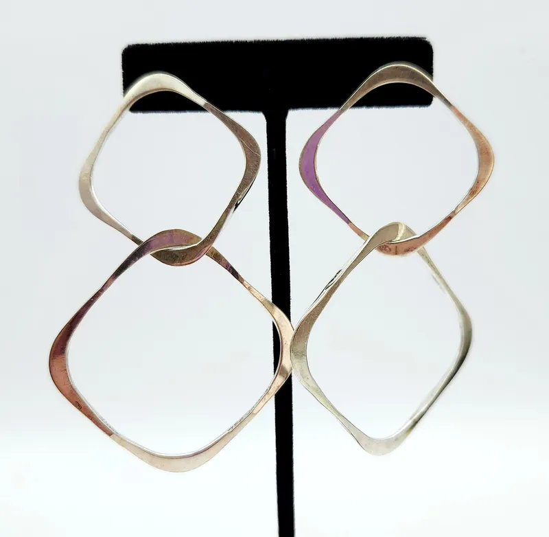 Sterling Modernist Earrings from auction in Okemos, Michigan — image 39