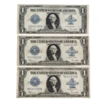 (3) 1923 $1 Silver Certificate Horse Blanket Bills from auction in Union, Illinois — image 41